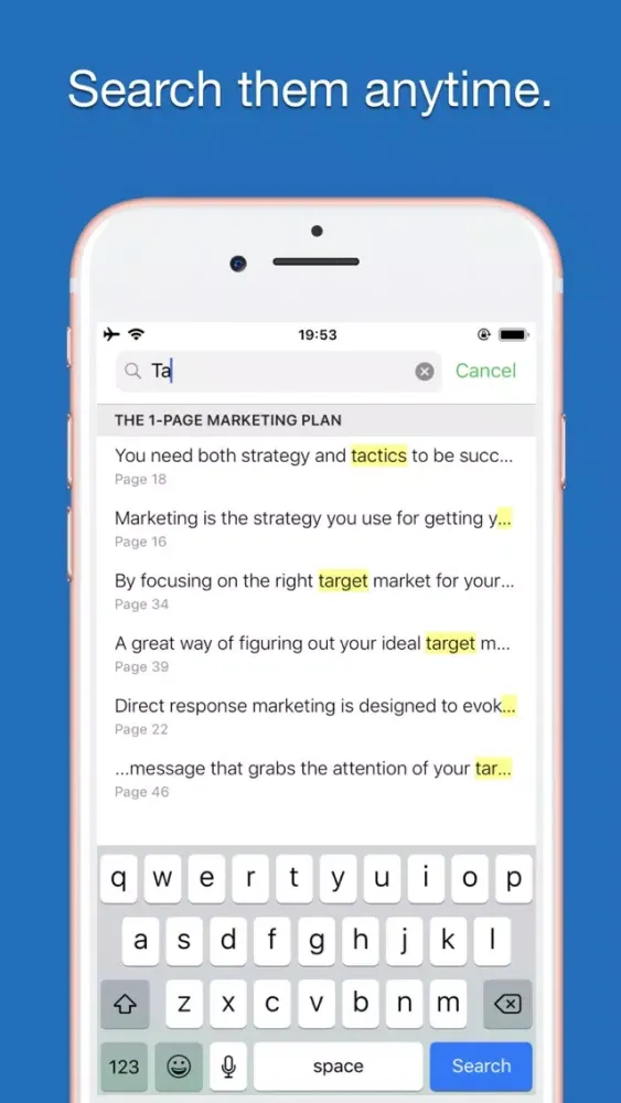 Capturas de tela do Key Passages: note taking