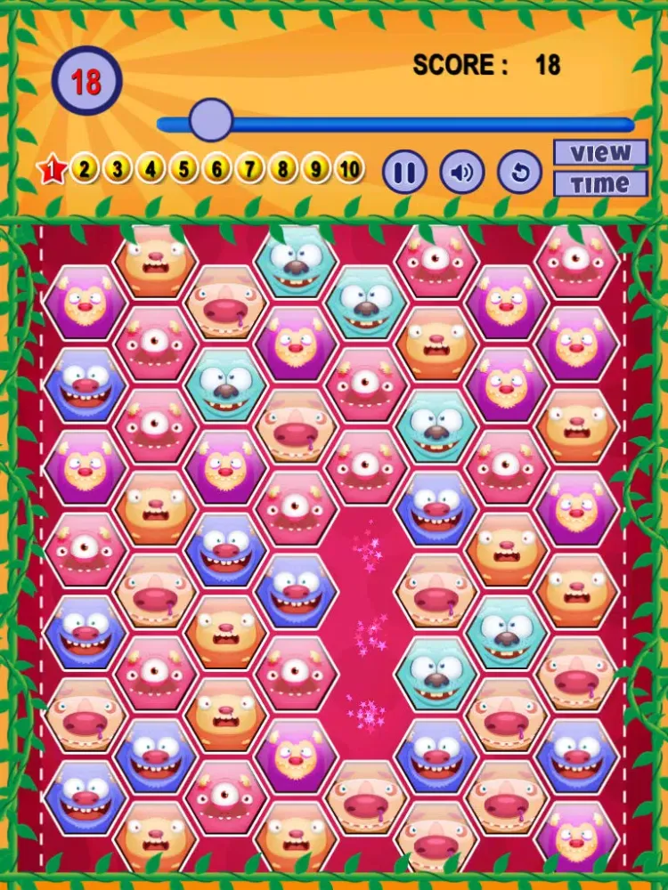 A Fun Monster Match Game - Scary Galaxy of Fluffy Puzzle Pets iPad  Screenshots