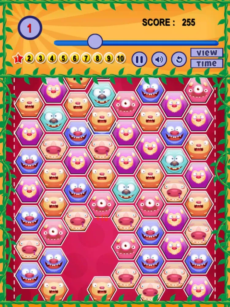 A Fun Monster Match Game - Scary Galaxy of Fluffy Puzzle Pets iPad  Screenshots