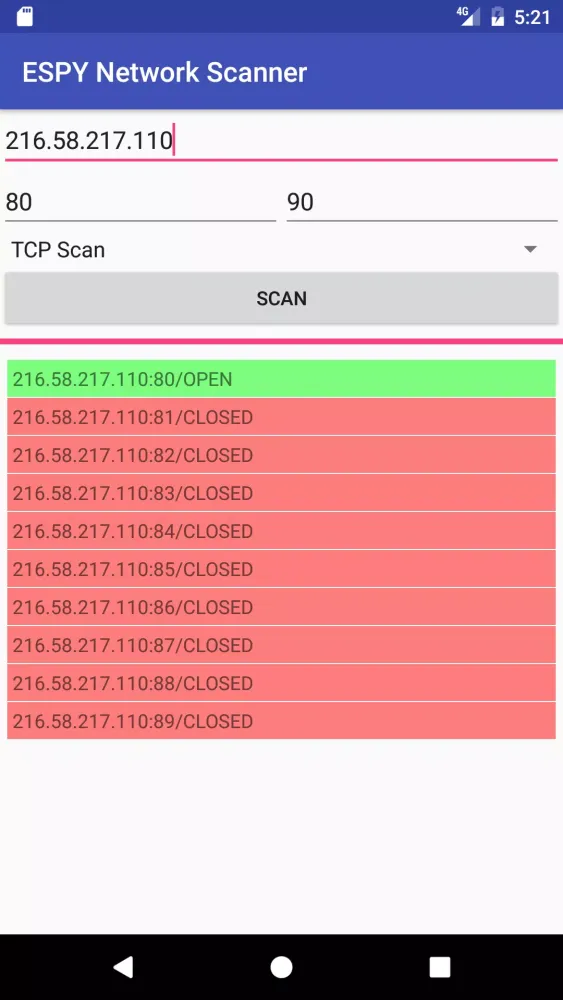 ESPY Network Scanner স্ক্রিনশট