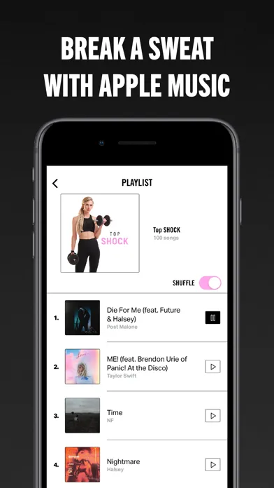 Ảnh chụp màn hình của SHOCK: Workouts & Fitness