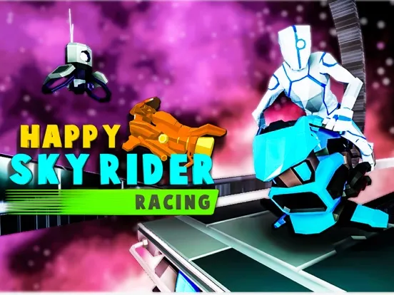 Capturas de tela do Happy Sky Rider Racing iPad 