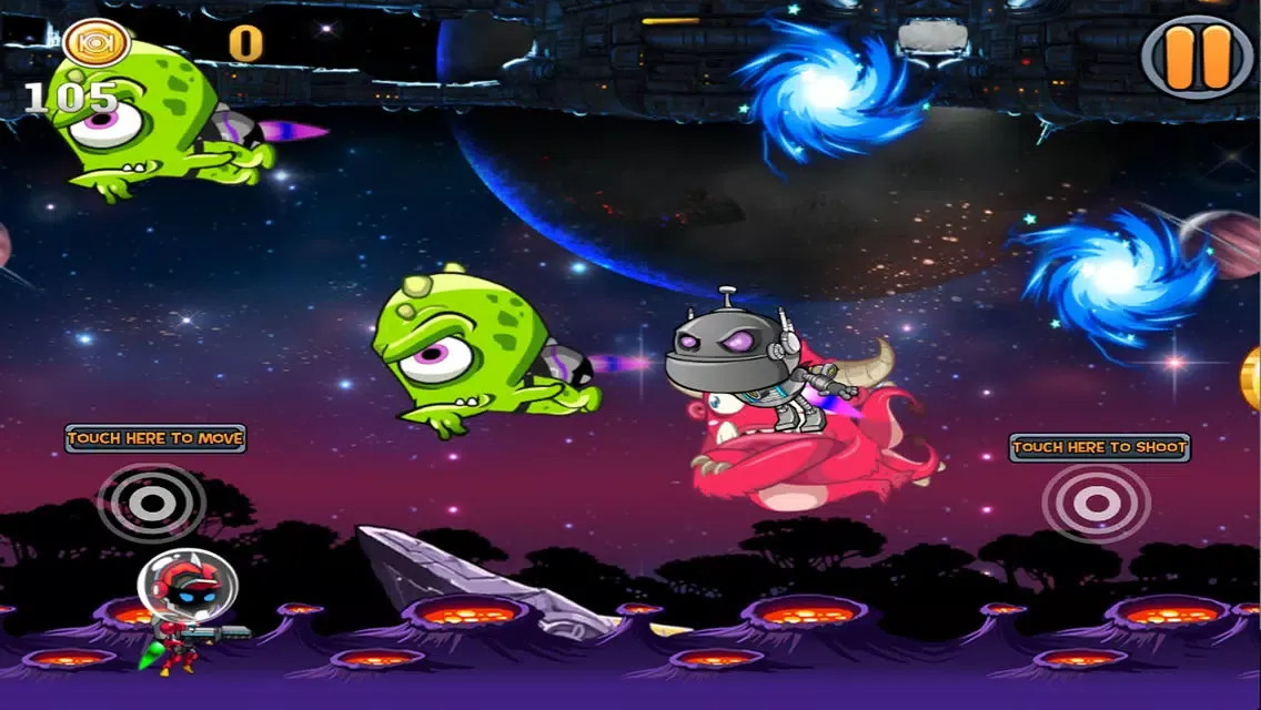 Tangkapan skrin Spaceman Jim Battles Aliens, Monsters and Robots