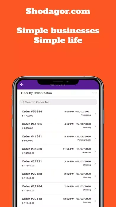 Capturas de tela do Shodagor Seller Mobile App