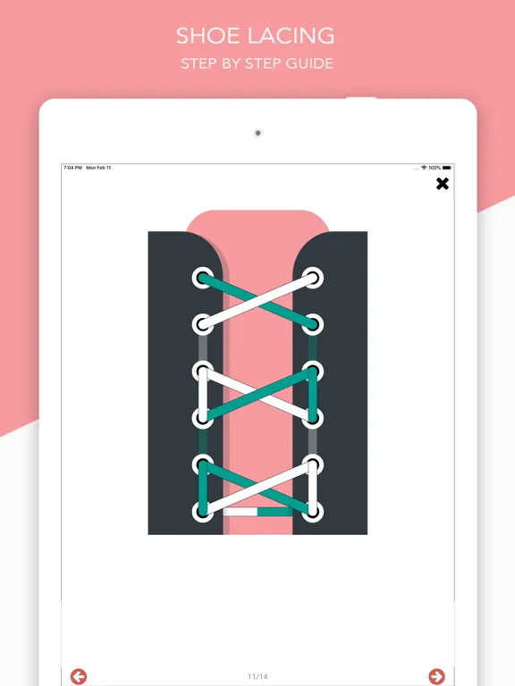 Tangkapan layar Lace Up: Learn to Tie Shoes iPad 