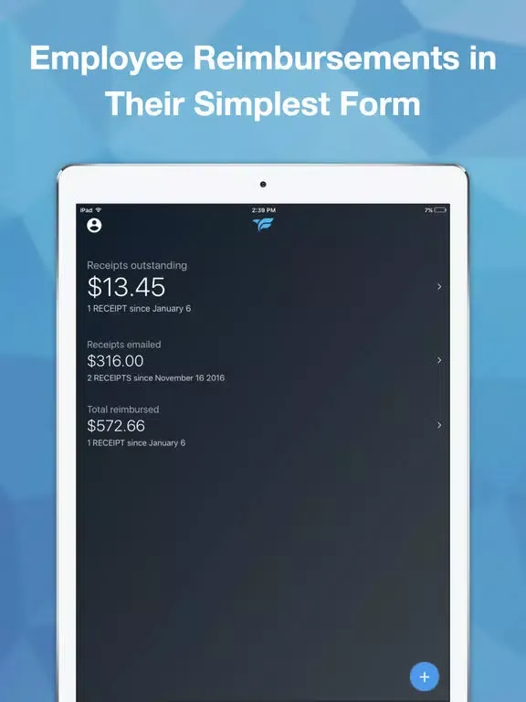 Fetch - Expense Reporting iPad  스크린샷