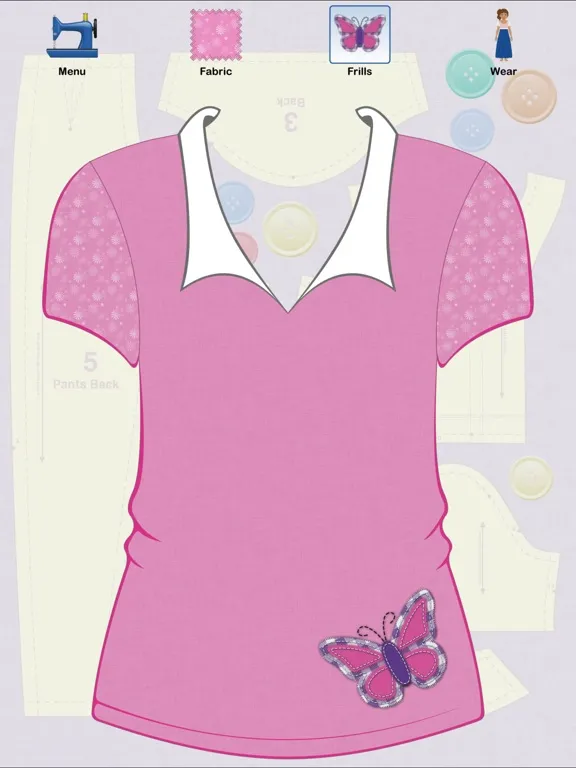 Ảnh chụp màn hình của Fashion Doodle iPad 