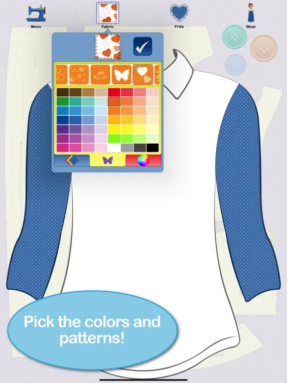 Ảnh chụp màn hình của Fashion Doodle iPad 