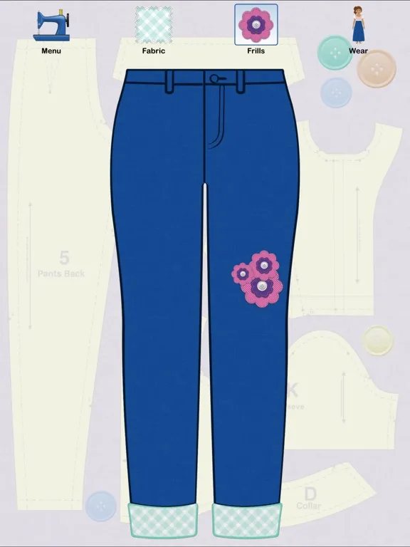 Ảnh chụp màn hình của Fashion Doodle iPad 