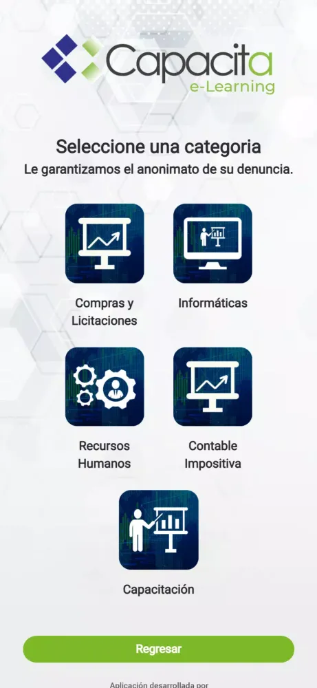 Screenshot di Capacita: Línea Ética