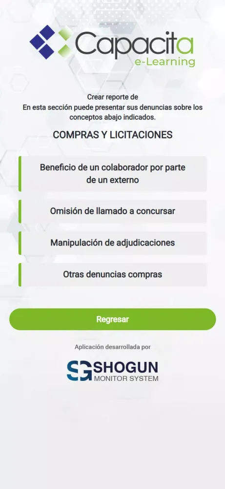 Screenshot di Capacita: Línea Ética