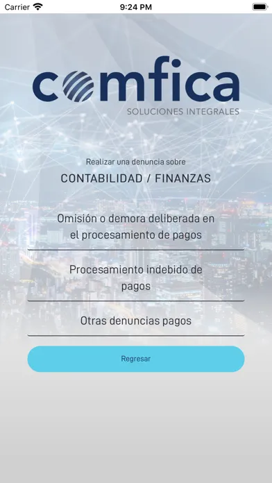 Capturas de pantalla de COMFICA Línea Ética