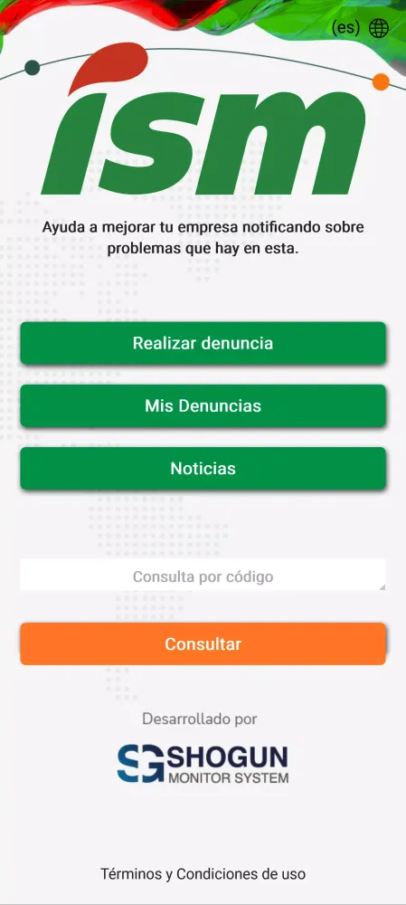 Capturas de tela do Grupo ISM Ética