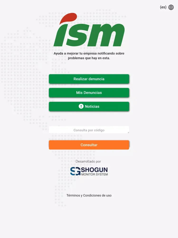 Capturas de tela do Grupo ISM Ética