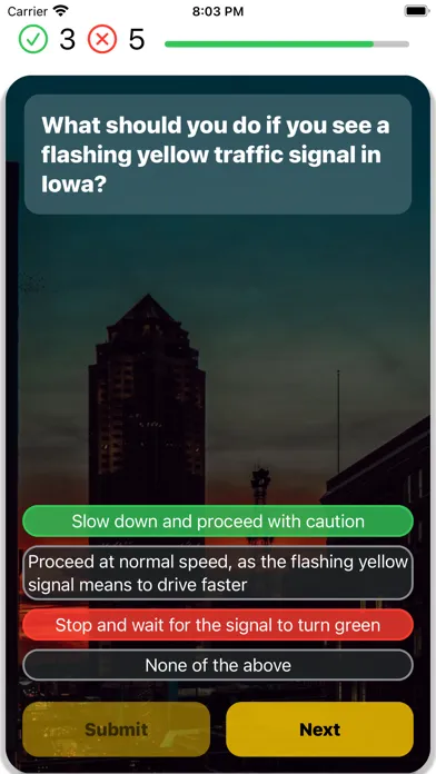 Iowa DMV Test 2024 स्क्रीनशॉट