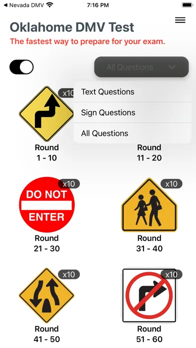 Oklahoma DMV Test 2024 Screenshots