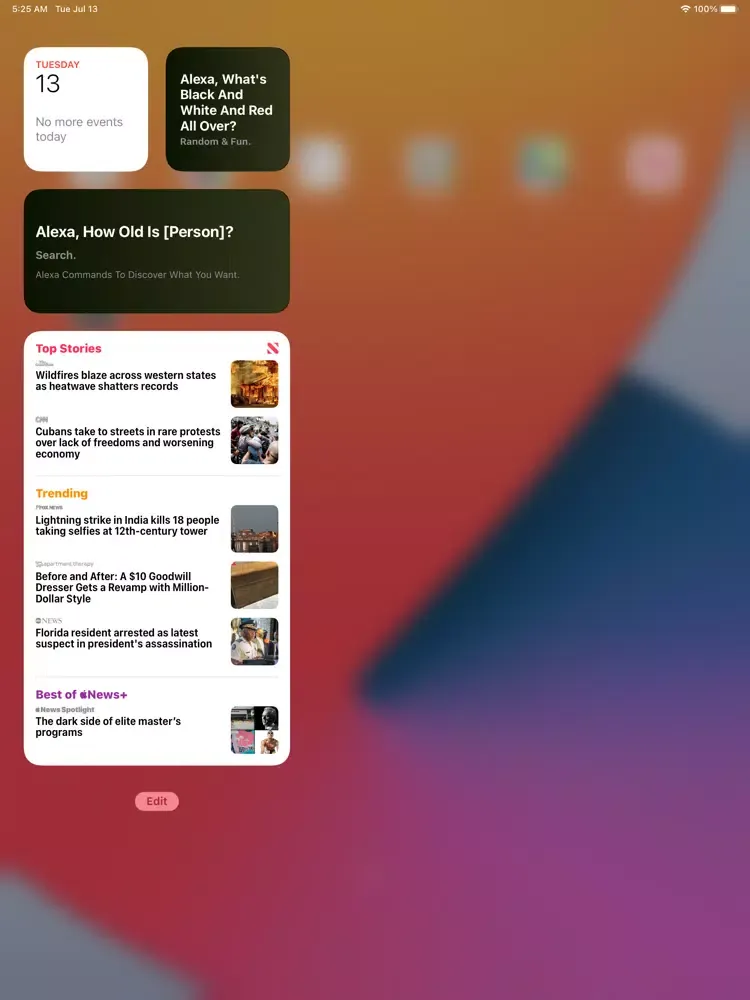Ask questions your alexa voice iPad  Screenshots
