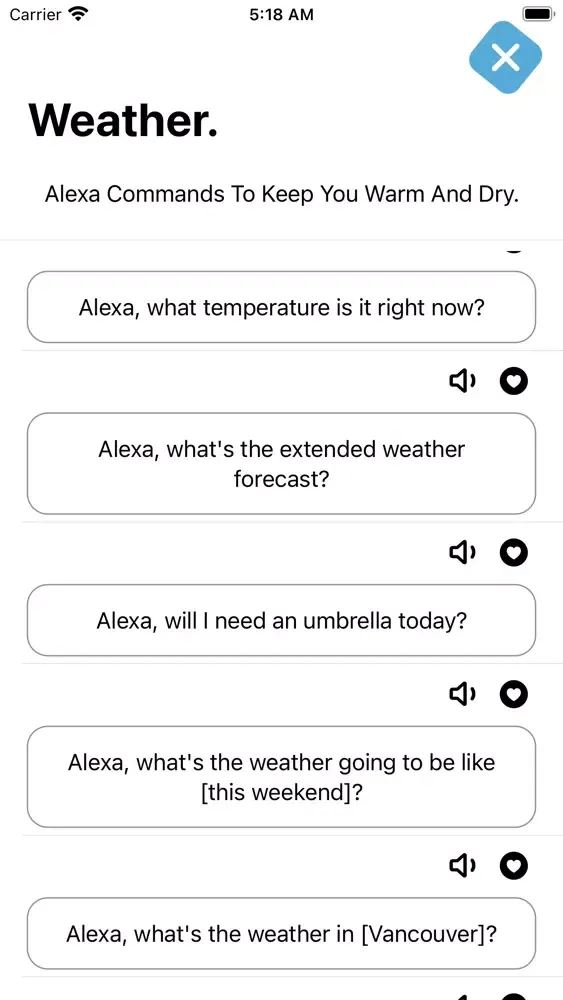 Ask questions your alexa voice Screenshots