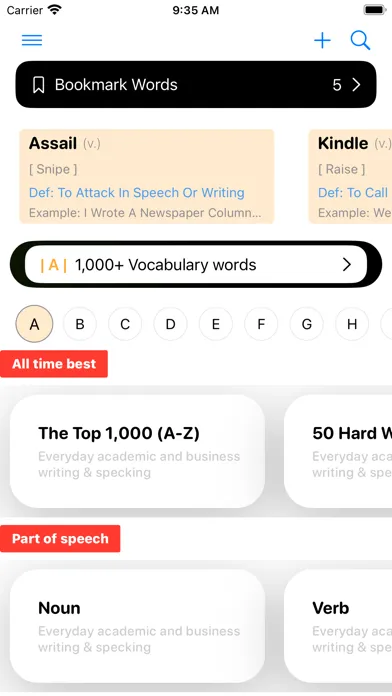 Vocabulary Builder daily words Screenshots