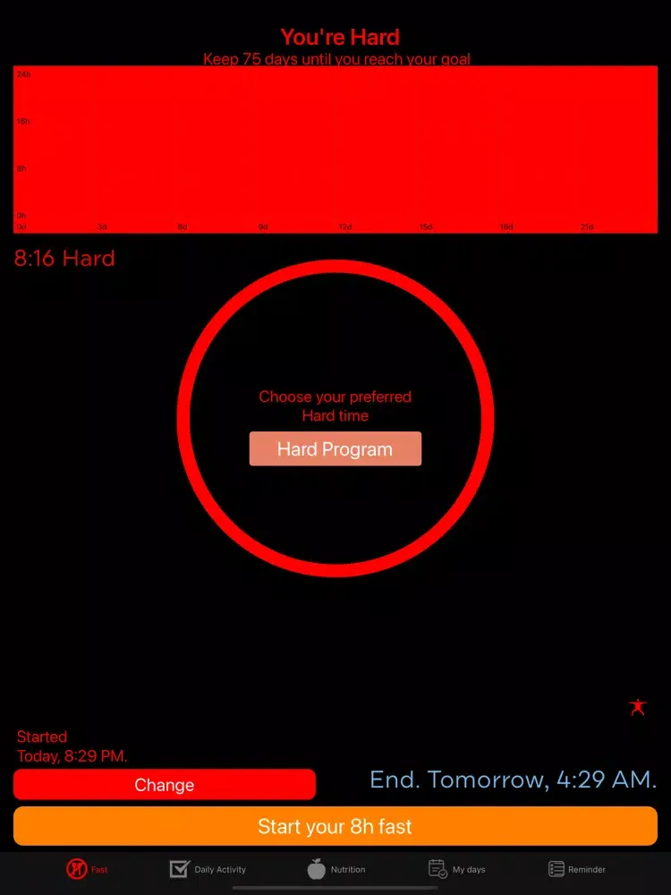 75 hard day challenge fitness iPad  Screenshots