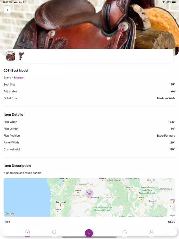 Saddle Genie iPad  Screenshots