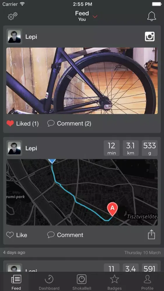 Shoka - Your Automatic Cycling Diary Screenshots