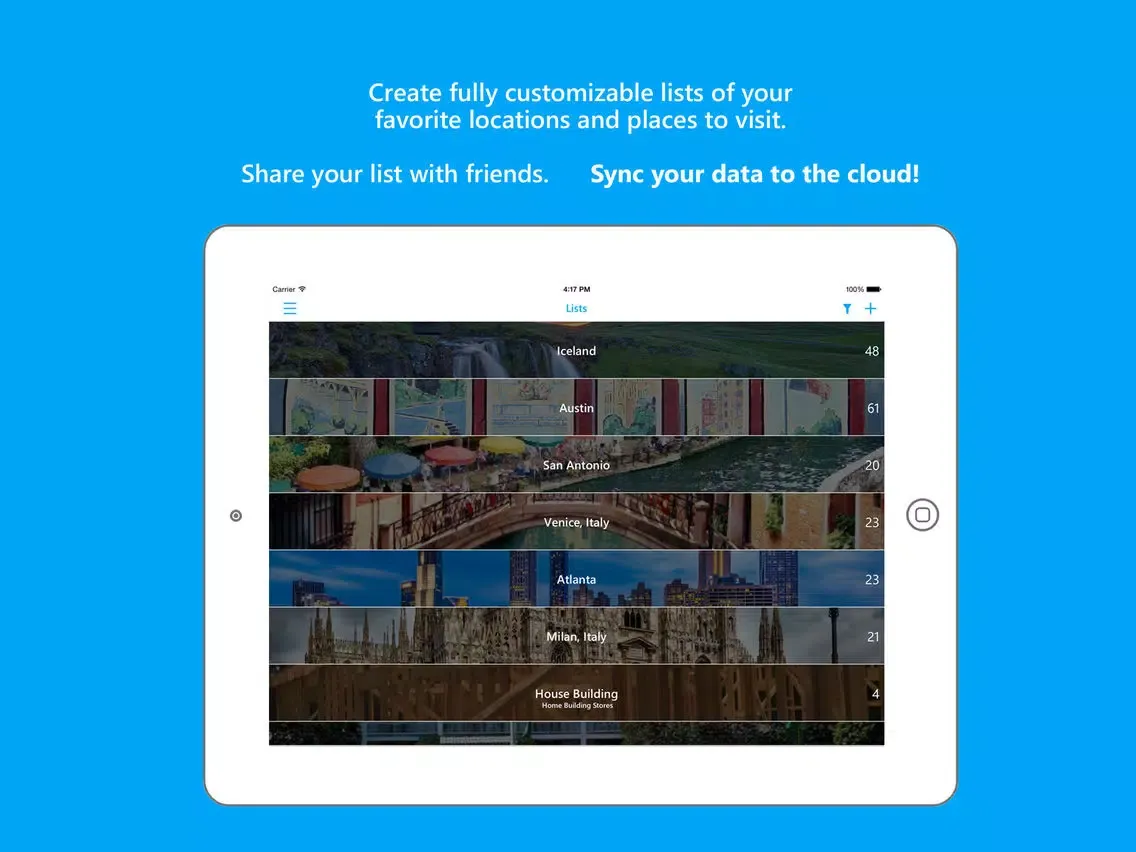 Capturas de pantalla de JourneyPin - Location Organizer & Trip Planner iPad 