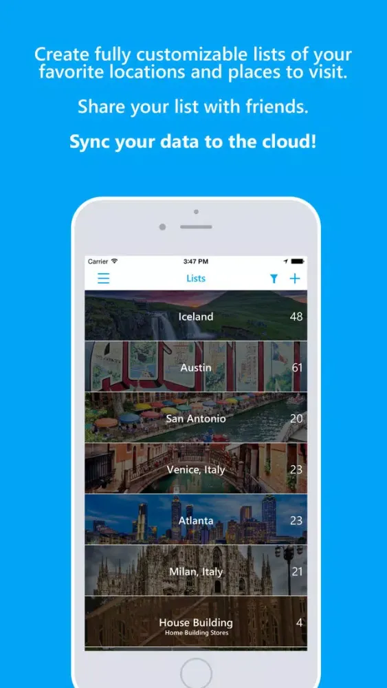 Capturas de pantalla de JourneyPin - Location Organizer & Trip Planner