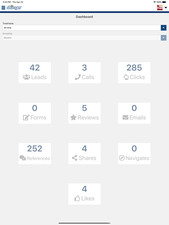 Shooger for Merchants iPad  Screenshots