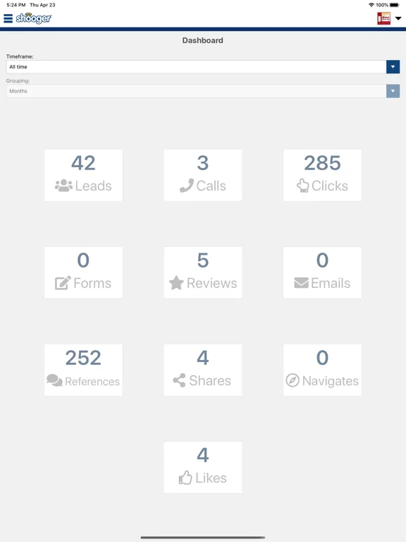 Скриншоты Shooger for Merchants iPad 