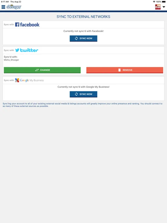 Скриншоты Shooger for Merchants iPad 