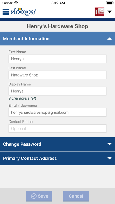 Shooger for Merchants Screenshots