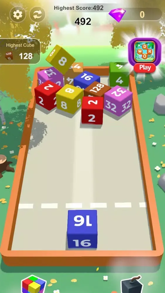 Brain Puzzles - Cubes & Words স্ক্রিনশট
