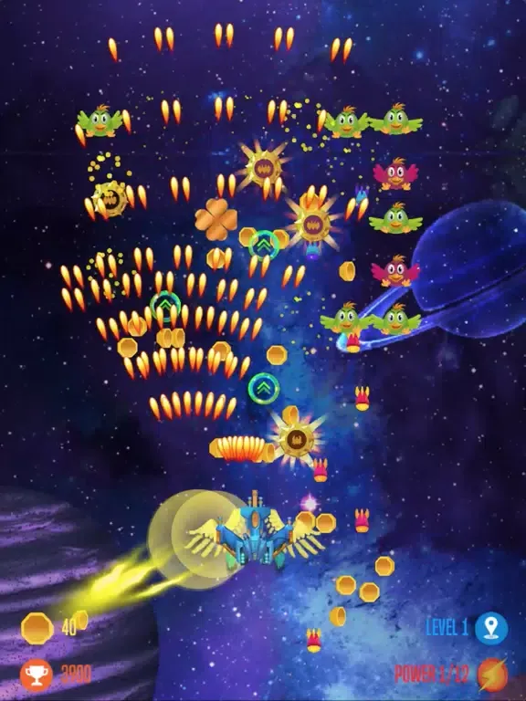 Capturas de pantalla de chicken shooter attack space iPad 