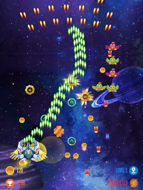 Capturas de pantalla de chicken shooter attack space iPad 