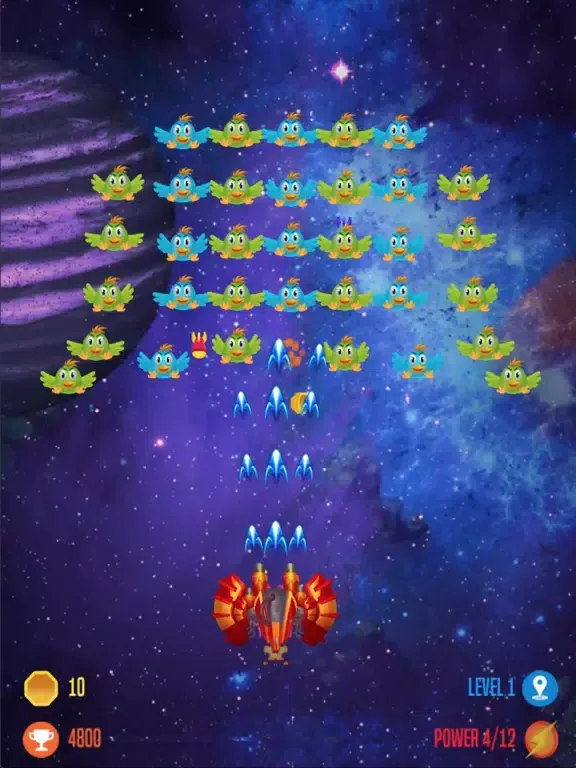 Capturas de pantalla de chicken shooter attack space iPad 