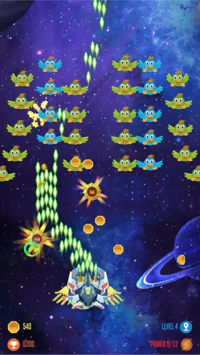 Capturas de pantalla de chicken shooter attack space