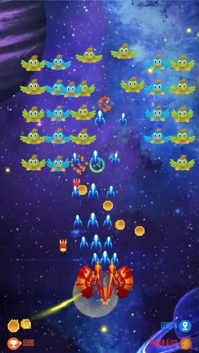 Capturas de pantalla de chicken shooter attack space