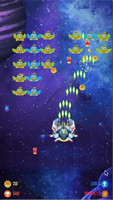 Capturas de pantalla de chicken shooter attack space