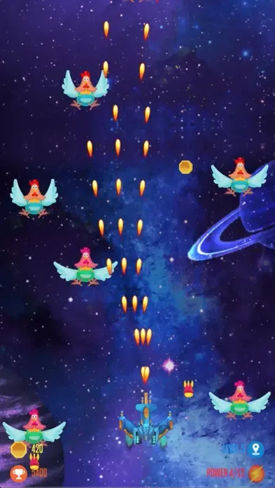 Capturas de pantalla de chicken shooter attack space