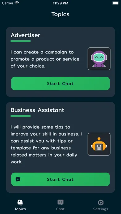Ảnh chụp màn hình của AI Assistant: Chatbot Friend