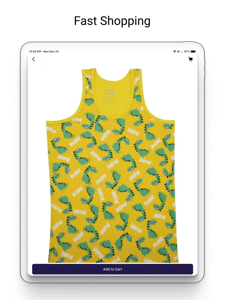 Tangkapan skrin D'Chica iPad 