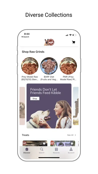 Tangkapan skrin Raw Dog Food