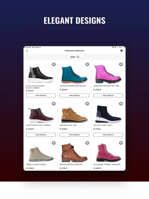 Tangkapan skrin Zeke Collection iPad 