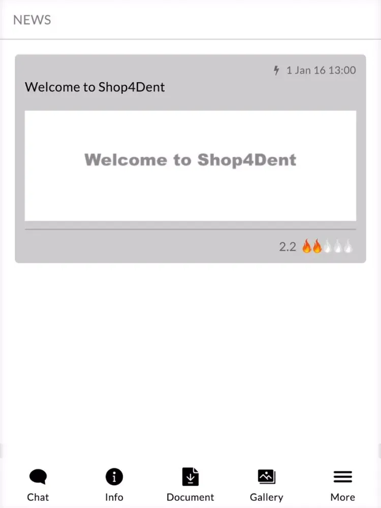 Capturas de tela do Shop4Dent iPad 