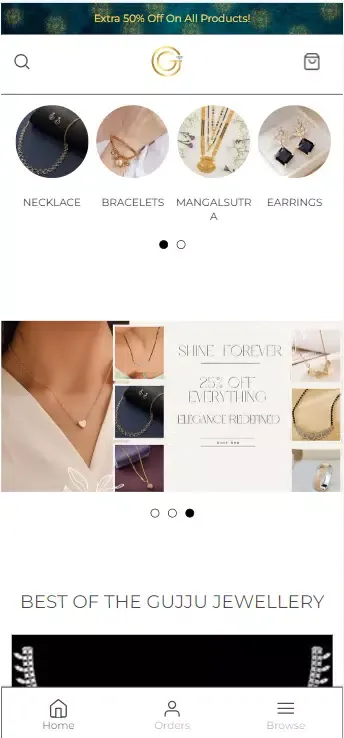 Captures d'écran de Gujju Jewellers
