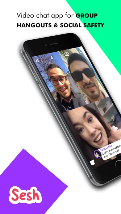 Capturas de pantalla de Sesh: Group Video Hangouts App