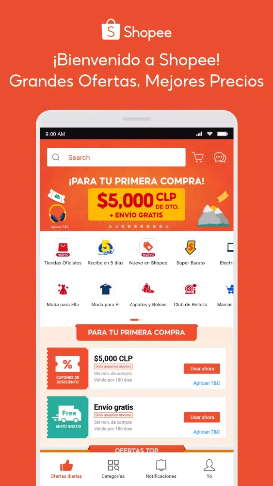 Capturas de pantalla de Shopee