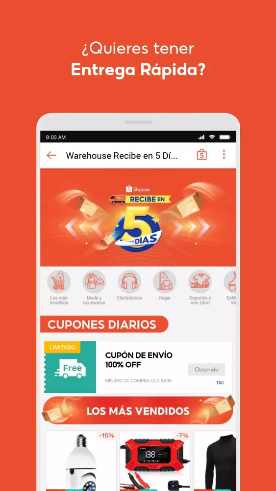 Capturas de pantalla de Shopee
