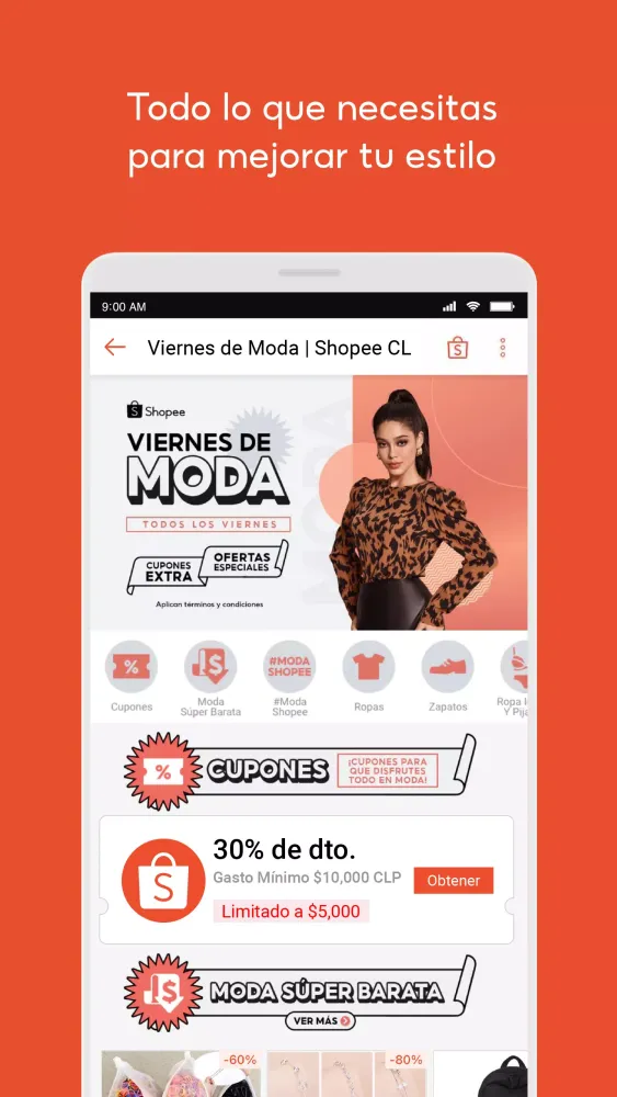 Capturas de pantalla de Shopee